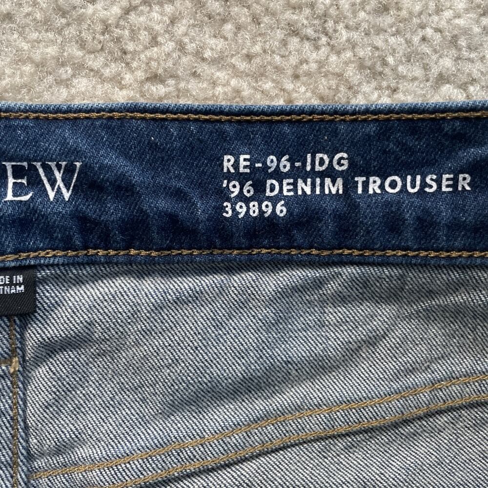 J.Crew '96 Denim Trouser Wide Leg High-Rise Blue Jeans Womens Size 27 Preowned - Thumbnail 2