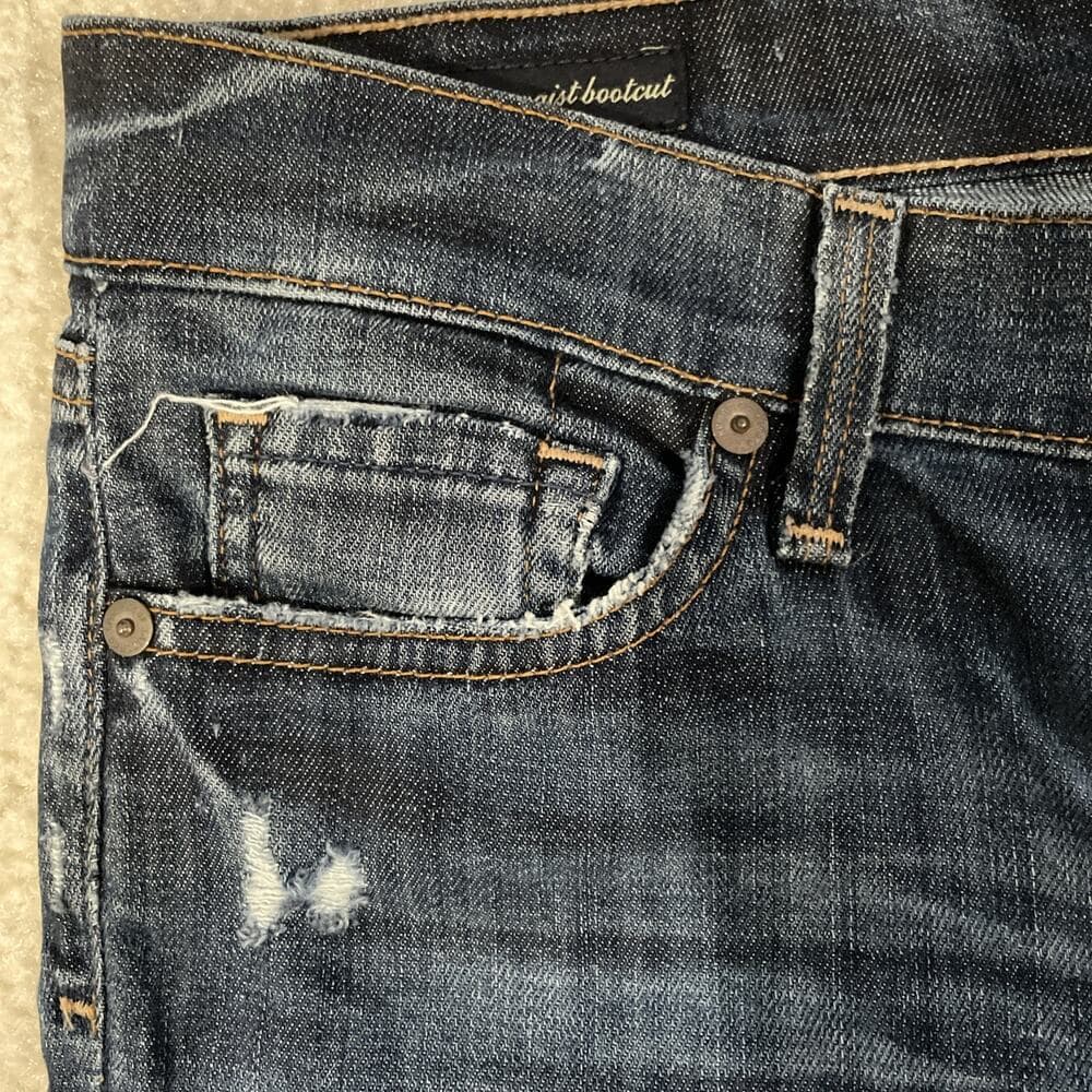 Citizens Of Humanity Womens Jeans Kelly 001 Low Waist Bootcut Size 28 Distressed - Thumbnail 7