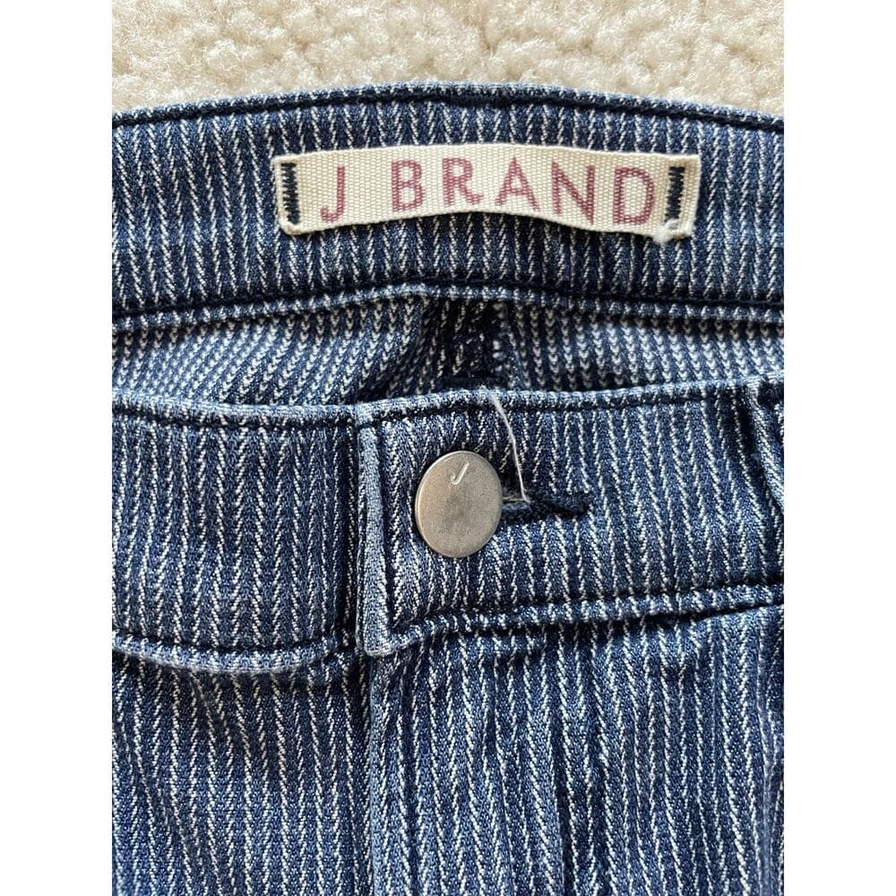 J Brand Womens Cass Vin Stripe w Zippers at Ankles Size 30 Preowned Excellent - Thumbnail 5