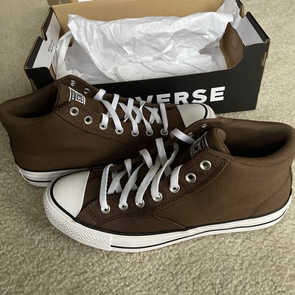 NWB Converse Malden Street Mid Grounded Brown Canvas Sneaker Men 11.5 Women 13.5 - Thumbnail 3