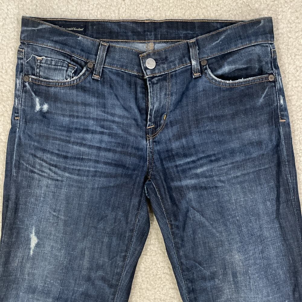Citizens Of Humanity Womens Jeans Kelly 001 Low Waist Bootcut Size 28 Distressed - Thumbnail 16