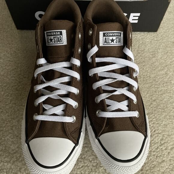 NWB Converse Malden Street Mid Grounded Brown Canvas Sneaker Men 11.5 Women 13.5 - Thumbnail 11