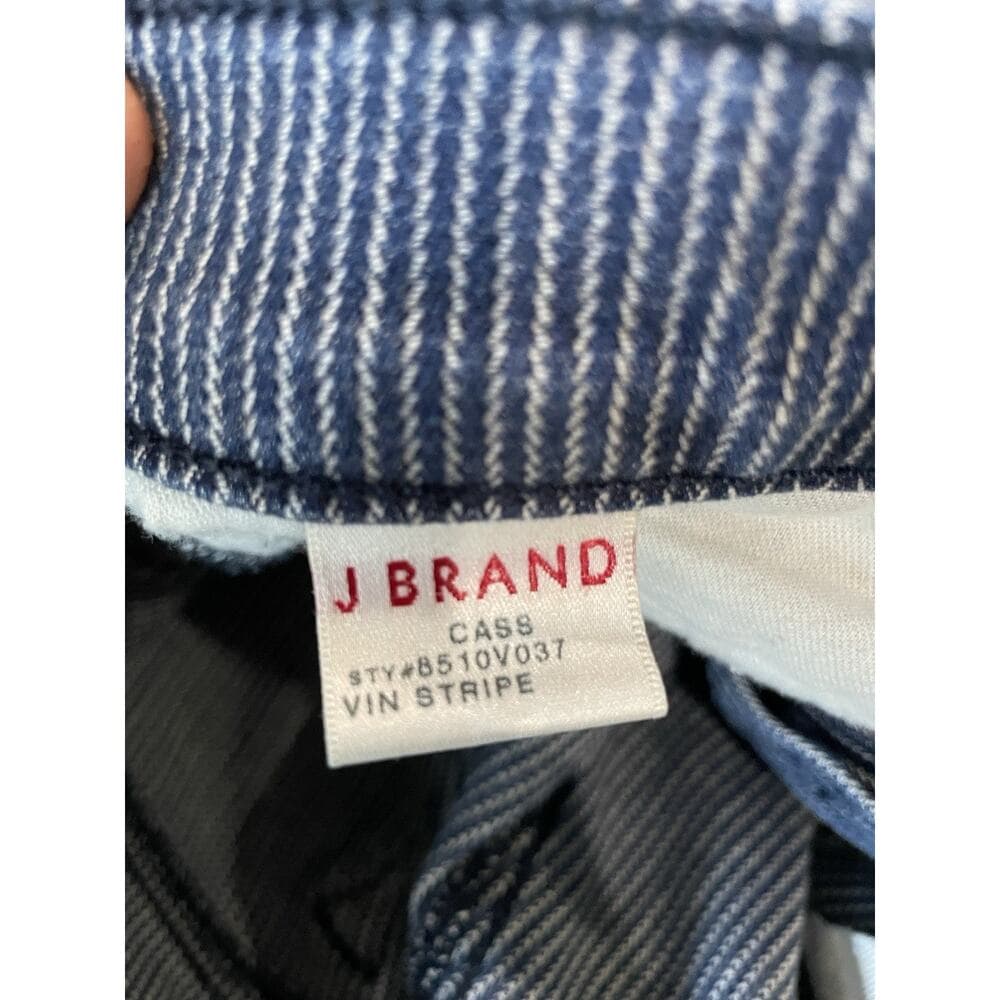 J Brand Womens Cass Vin Stripe w Zippers at Ankles Size 30 Preowned Excellent - Thumbnail 10