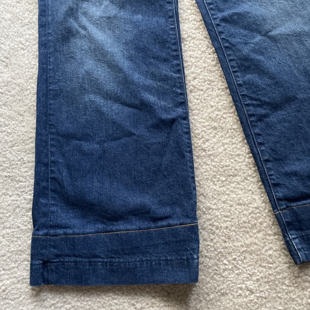 J.Crew '96 Denim Trouser Wide Leg High-Rise Blue Jeans Womens Size 27 Preowned - Thumbnail 6