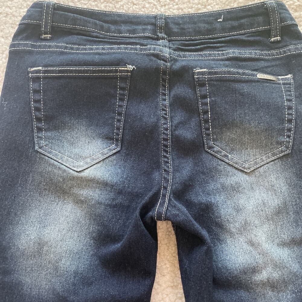 Free Culture Womens Jeans Size 7 Skinny Distressed Preowned Excellent - Thumbnail 10