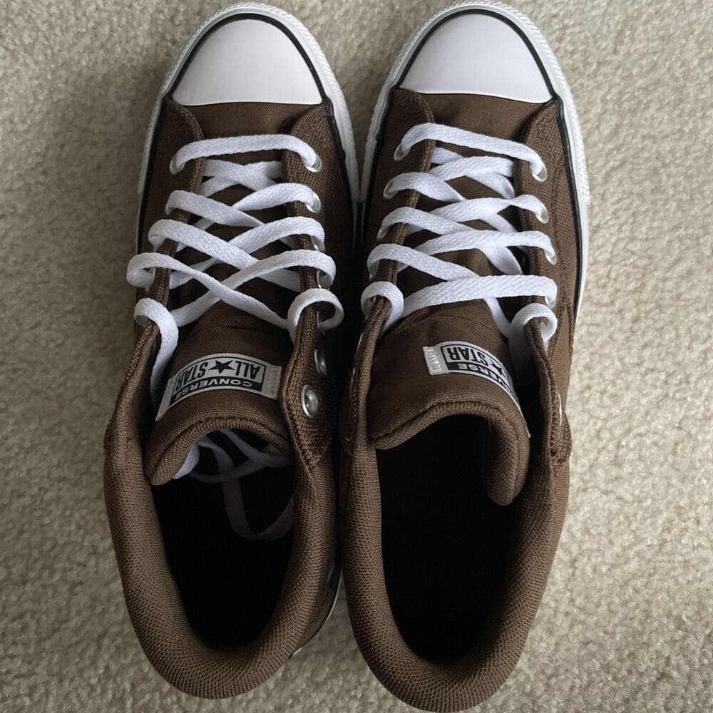 NWB Converse Malden Street Mid Grounded Brown Canvas Sneaker Men 11.5 Women 13.5 - Thumbnail 6