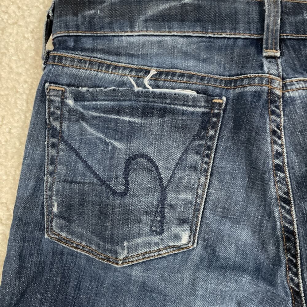 Citizens Of Humanity Womens Jeans Kelly 001 Low Waist Bootcut Size 28 Distressed - Thumbnail 14