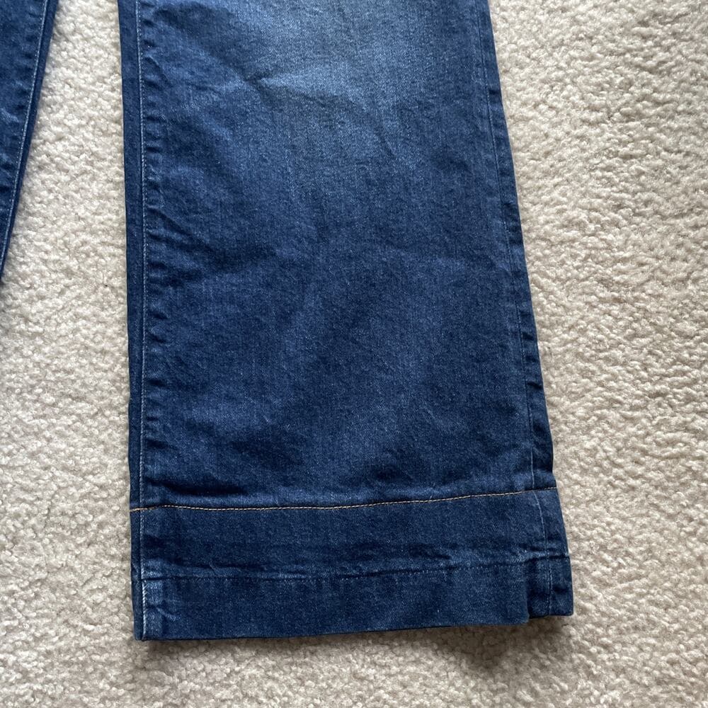 J.Crew '96 Denim Trouser Wide Leg High-Rise Blue Jeans Womens Size 27 Preowned - Thumbnail 5