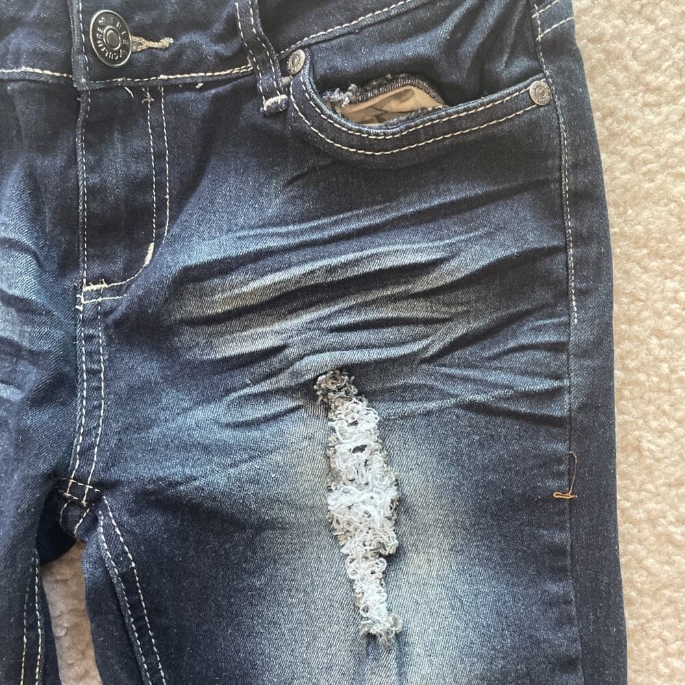 Free Culture Womens Jeans Size 7 Skinny Distressed Preowned Excellent - Thumbnail 4