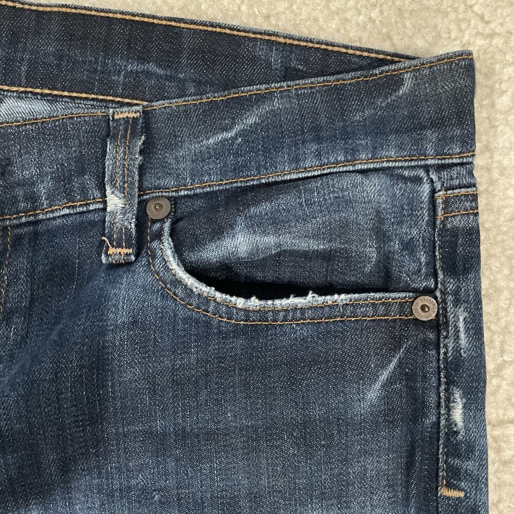 Citizens Of Humanity Womens Jeans Kelly 001 Low Waist Bootcut Size 28 Distressed - Thumbnail 8