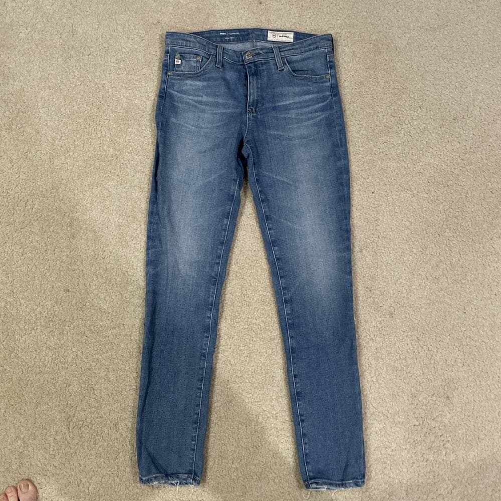 Adriano Goldschmeid Prima Cigarette Leg Womens Jeans Size 28 Blue - Thumbnail 3