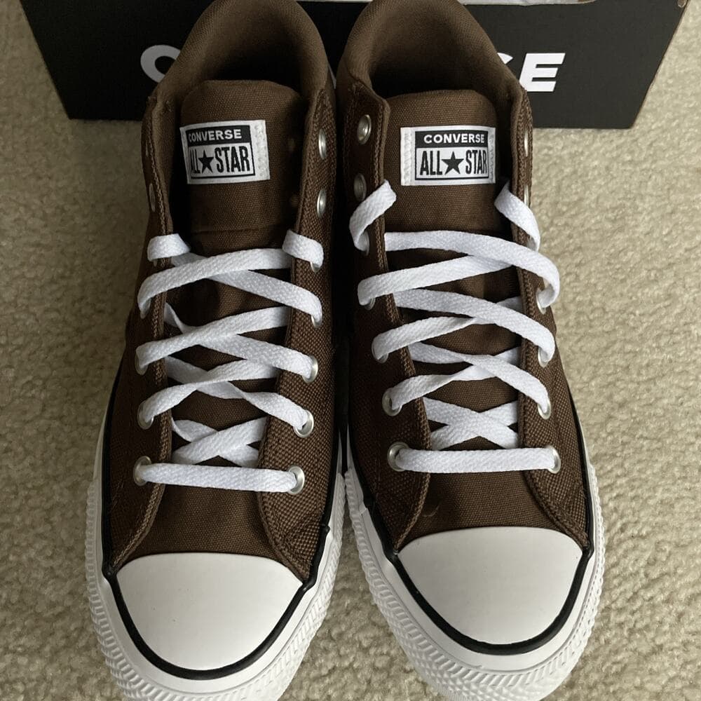 NWB Converse Malden Street Mid Grounded Brown Canvas Sneaker Men 11.5 Women 13.5 - Thumbnail 10