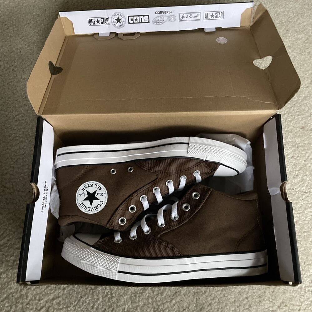 NWB Converse Malden Street Mid Grounded Brown Canvas Sneaker Men 11.5 Women 13.5 - Thumbnail 8