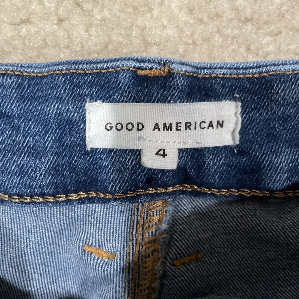 Good American Womens Jeans Size 4 Preowned Excellent Blue - Thumbnail 3