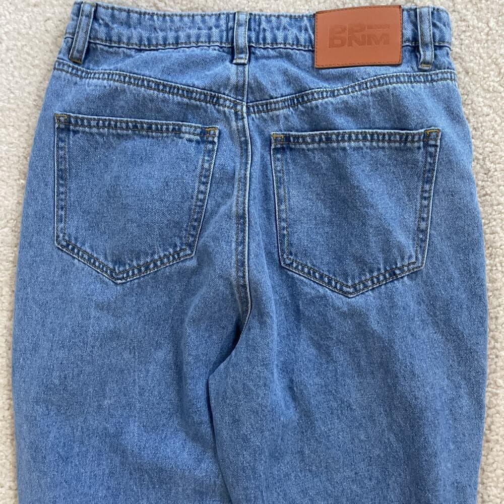 Princess Polly Blue Jeans Womens Size 4 Rough Hem Flare Leg Preowned - Thumbnail 7