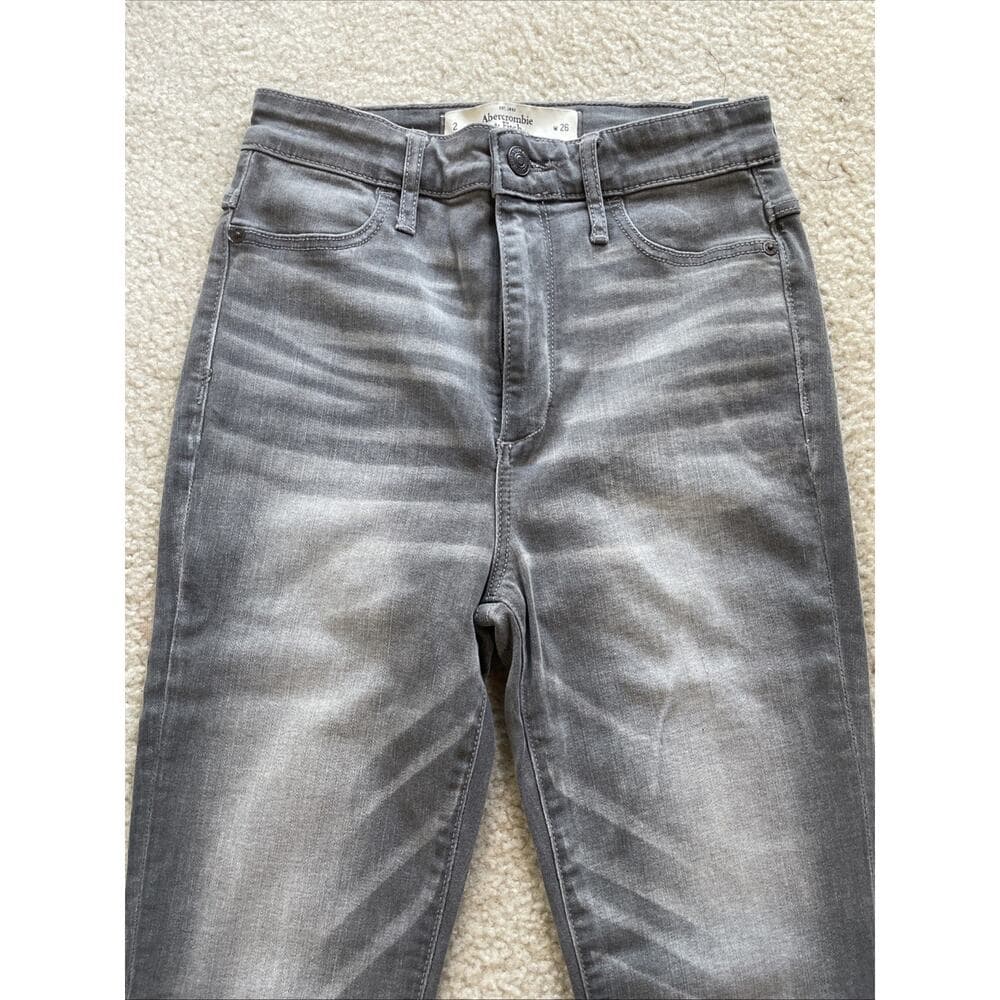 Abercrombie & Fitch Pant Jeggings Womens Size 2 W26 Grey Stretch Brand New WTags - Thumbnail 15