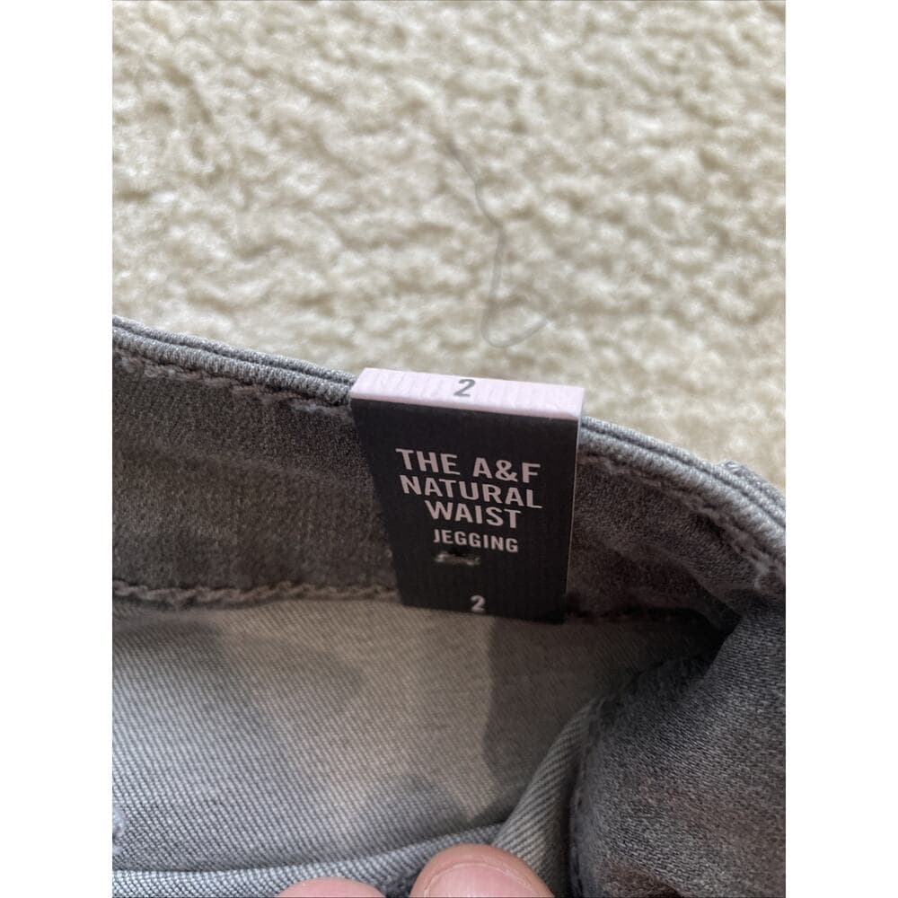 Abercrombie & Fitch Pant Jeggings Womens Size 2 W26 Grey Stretch Brand New WTags - Thumbnail 3