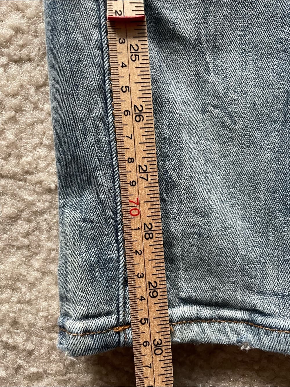 Jordan Craig Blue Slim Distressed Men’s Jeans Size 34x32 (closer to 30” inseam) - Thumbnail 3