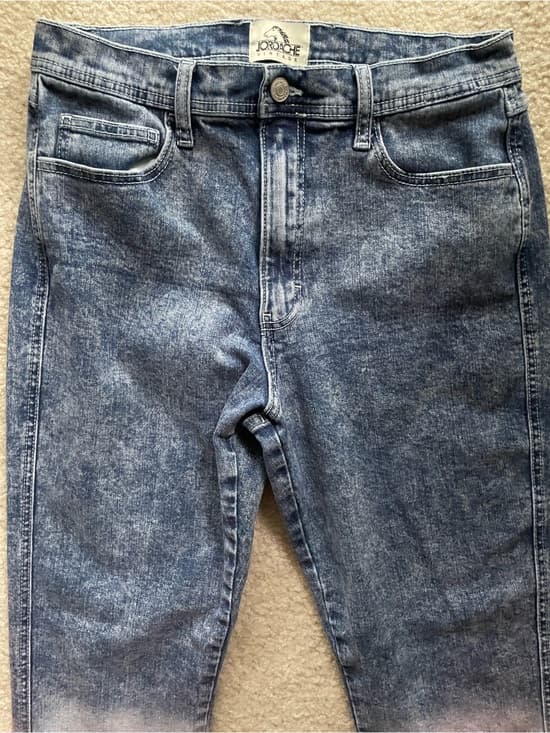Jordache Women's Skinny Vintage Acid-Blue Jeans with Red Size 31 - Thumbnail 13