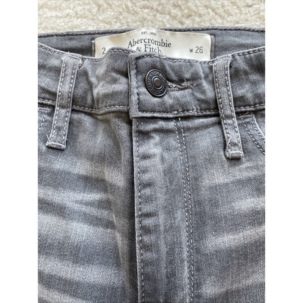 Abercrombie & Fitch Pant Jeggings Womens Size 2 W26 Grey Stretch Brand New WTags - Thumbnail 4
