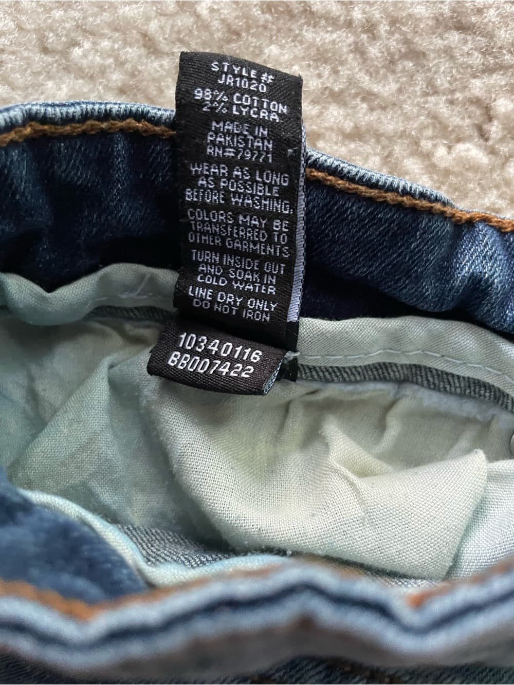 Jordan Craig Blue Slim Distressed Men’s Jeans Size 34x32 (closer to 30” inseam) - Thumbnail 9