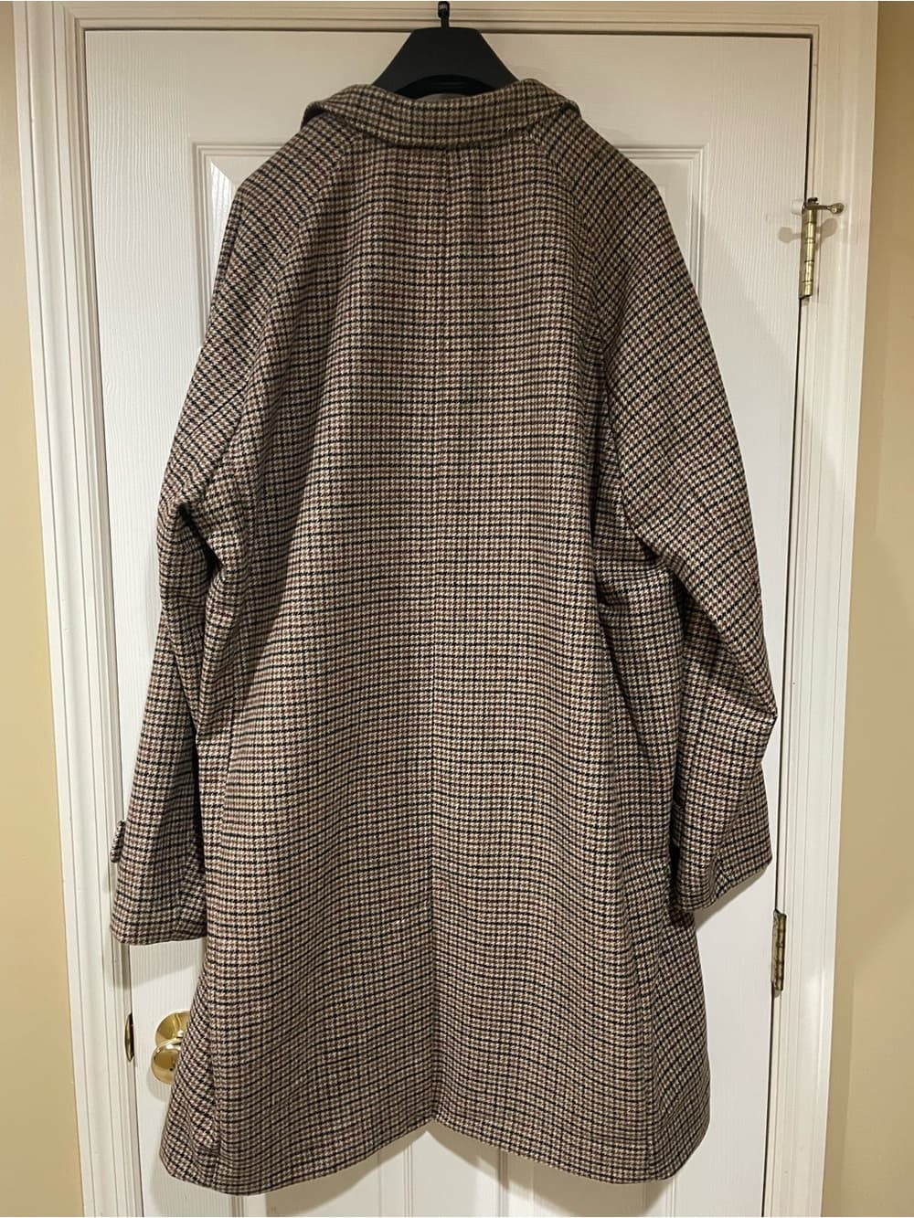 Shaquille O'Neal Brown Plaid Pea Coat Big Tall 2XLT NWT - Thumbnail 5
