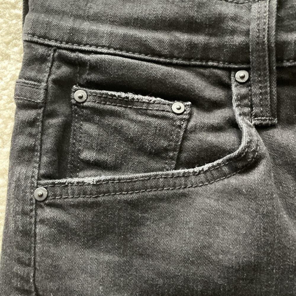 MOTHER Jeans High Waisted Rider Ankle Women's 31 Black "Not Guilty" Straight Leg - Thumbnail 7