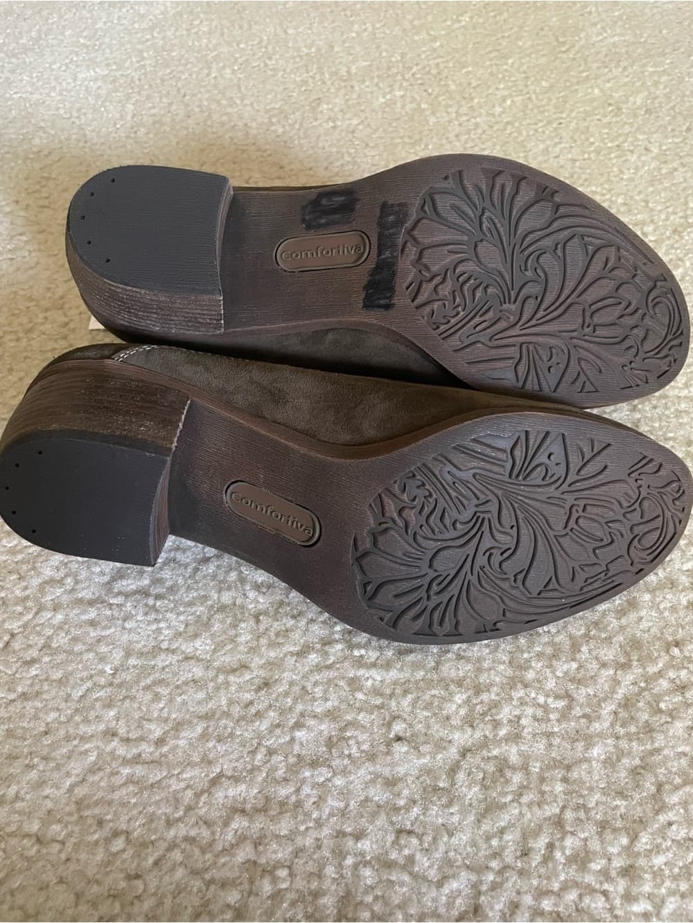 Comfortiva Women’s Brown Suede Ankle Booties with Elastic Panels Size 8.5 NWT - Thumbnail 5
