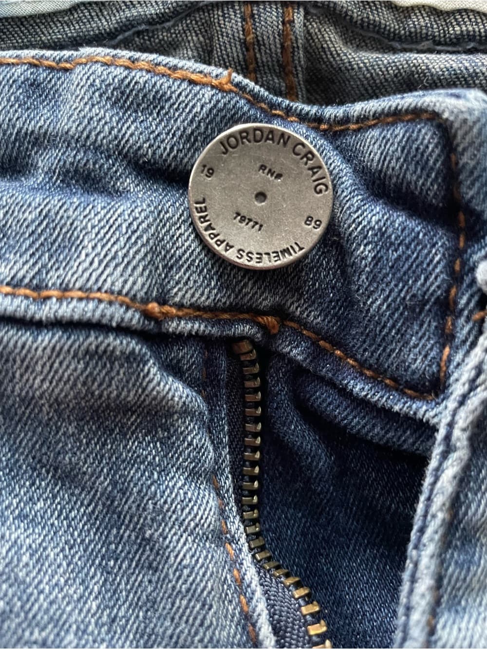 Jordan Craig Blue Slim Distressed Men’s Jeans Size 34x32 (closer to 30” inseam) - Thumbnail 5