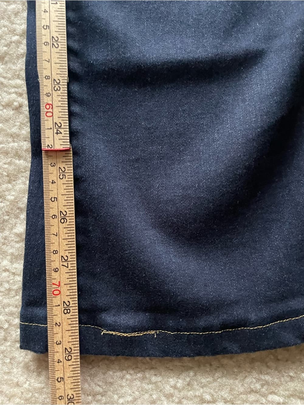 Levi's 529 Curvy Bootcut Distressed Dark Blue Jeans Women’s Size 33 - Thumbnail 3