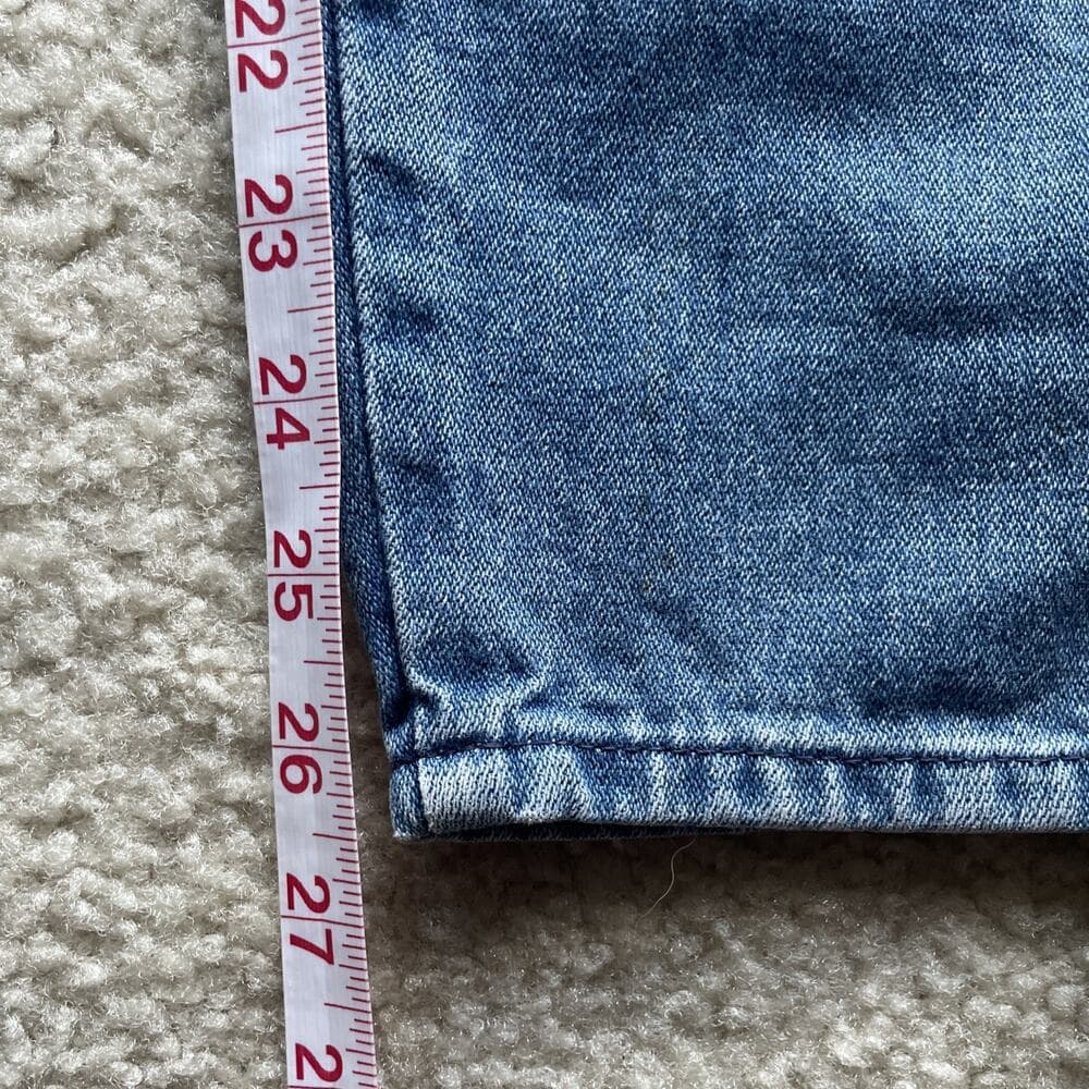 Gitano High Waisted Tapered Leg Blue Jeans Womens Size 6 Short Preowned - Thumbnail 2