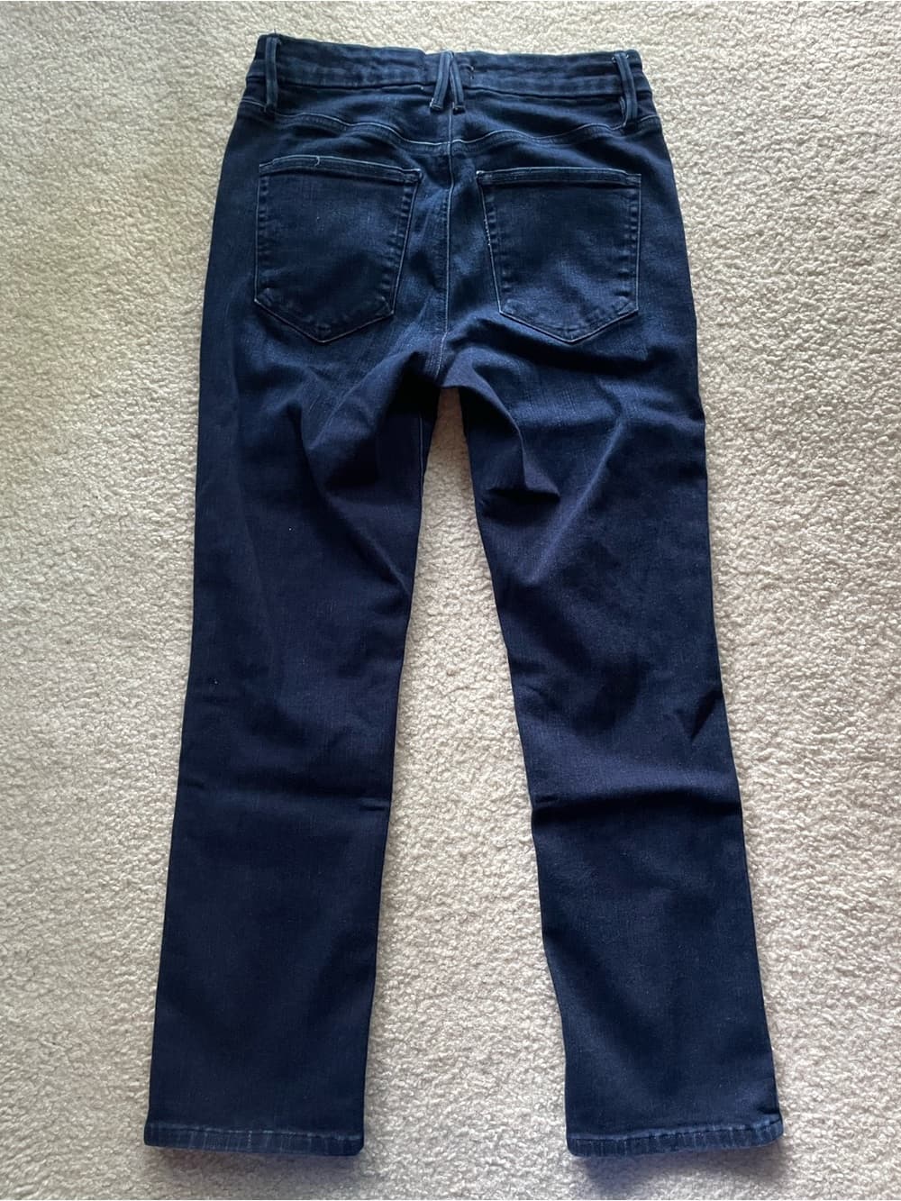 Good American Dark Blue Straight-Leg Jeans Women’s Size 10/30 Preowned Excellent - Thumbnail 8