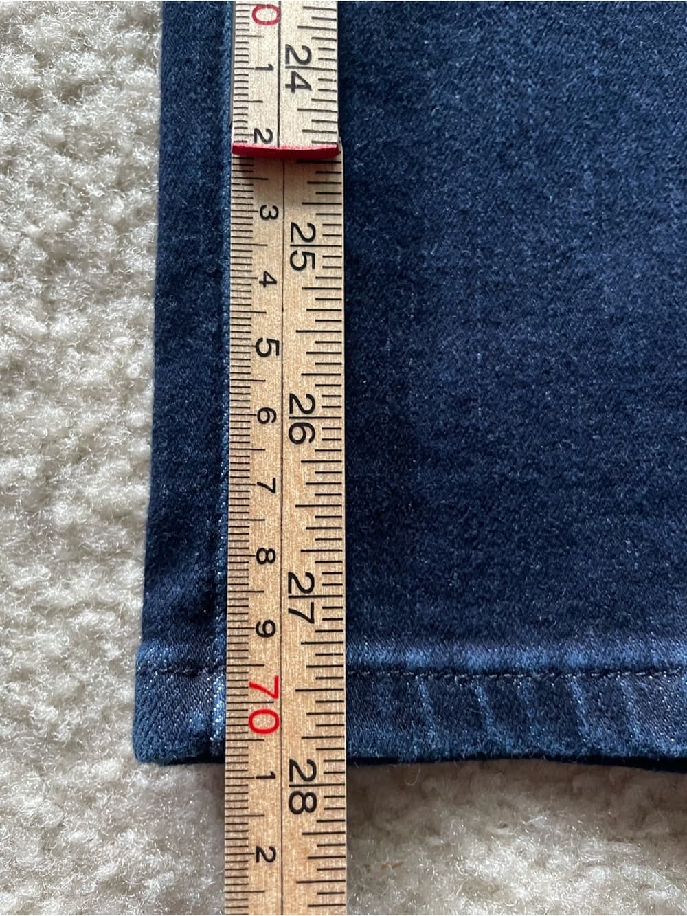 Good American Dark Blue Straight-Leg Jeans Women’s Size 10/30 Preowned Excellent - Thumbnail 3