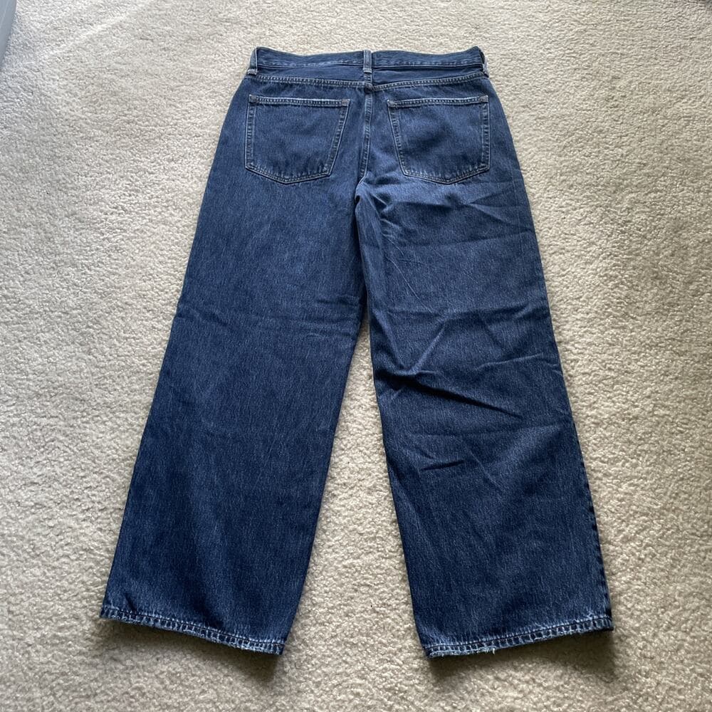 J Crew 90s Vintage Baggy Blue Jeans Womens Size 28 Preowned - Thumbnail 5