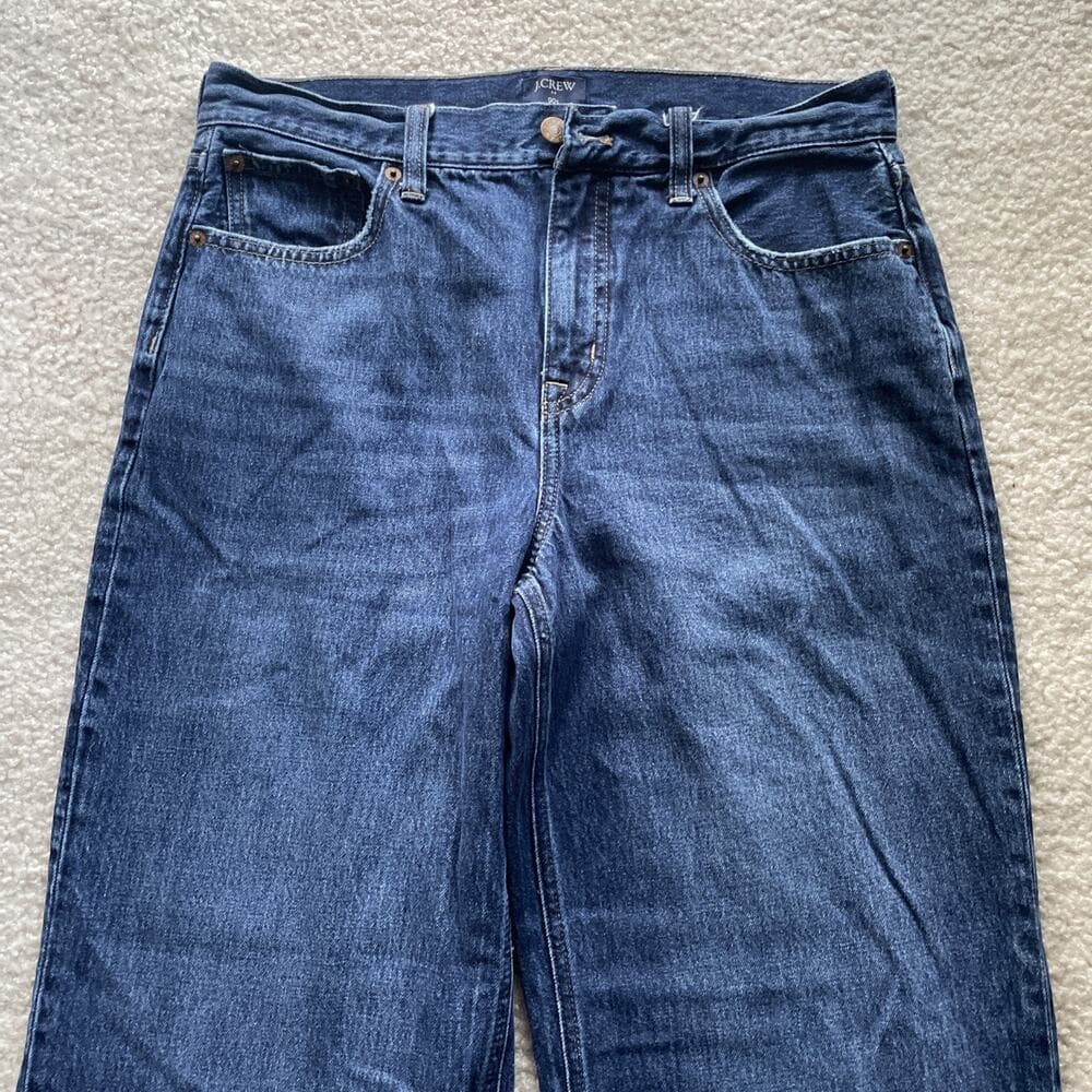 J Crew 90s Vintage Baggy Blue Jeans Womens Size 28 Preowned - Thumbnail 7
