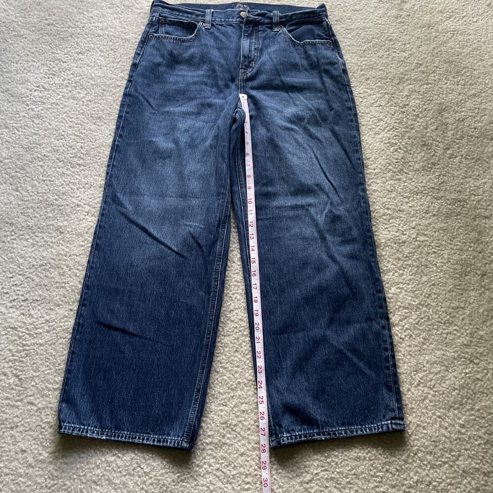 J Crew 90s Vintage Baggy Blue Jeans Womens Size 28 Preowned - Thumbnail 3