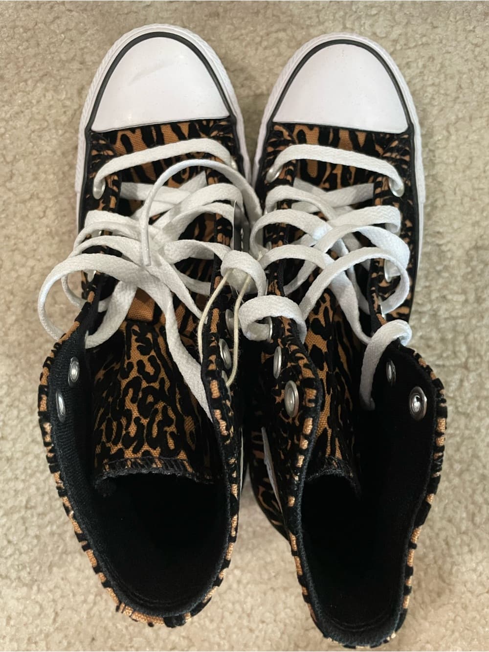 Converse Chuck Taylor Leopard Print High Top Sneakers Womens 6 Mens 4 - Thumbnail 7