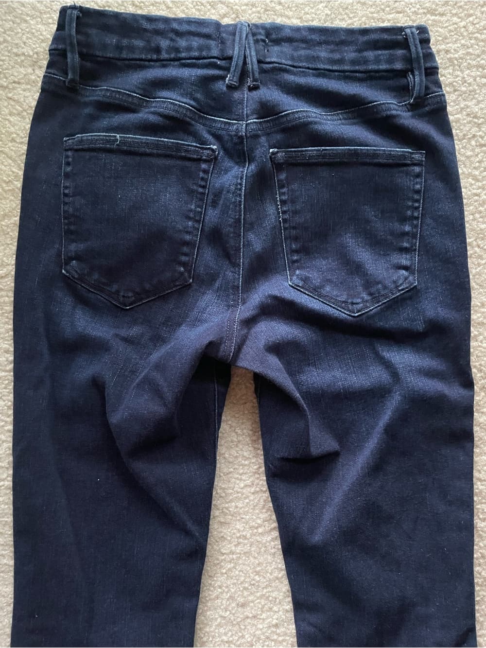Good American Dark Blue Straight-Leg Jeans Women’s Size 10/30 Preowned Excellent - Thumbnail 7