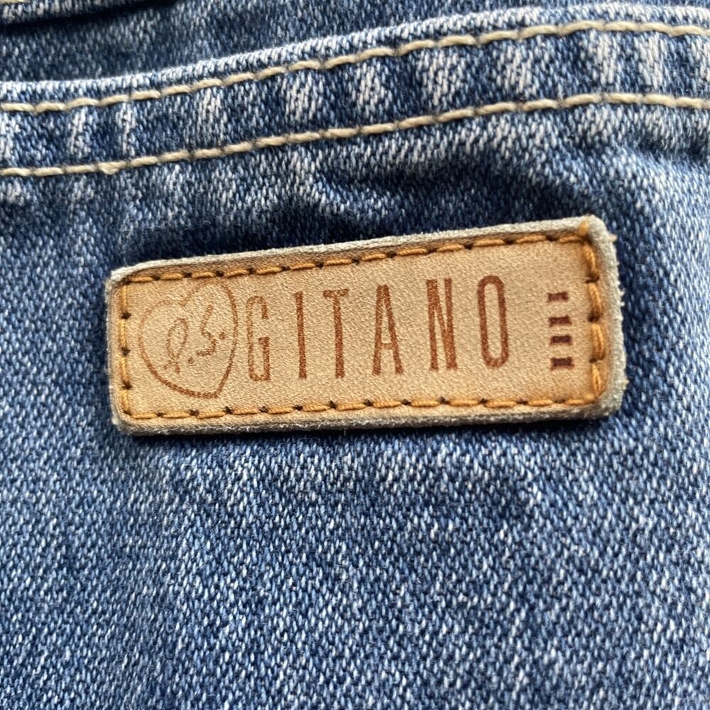 Gitano High Waisted Tapered Leg Blue Jeans Womens Size 6 Short Preowned - Thumbnail 7
