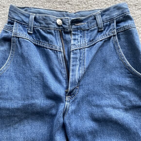 Gitano High Waisted Tapered Leg Blue Jeans Womens Size 6 Short Preowned - Thumbnail 9