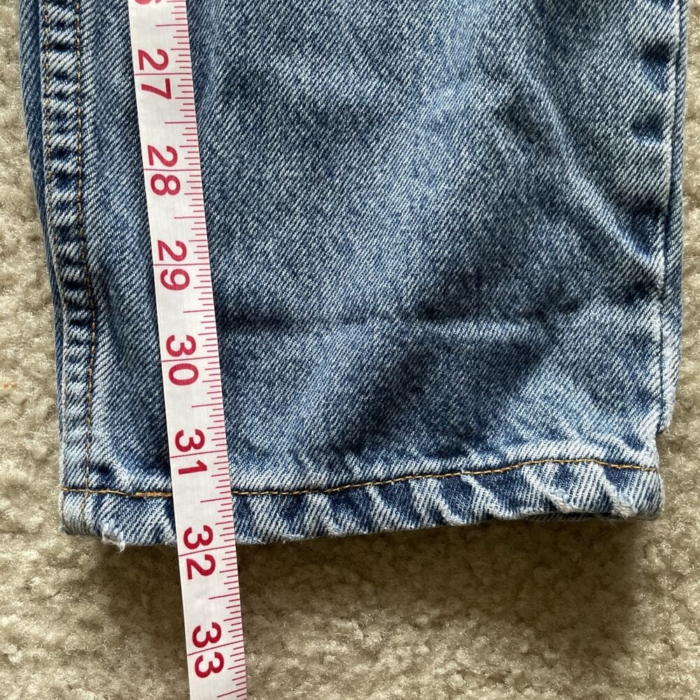 Levis 550 Relaxed Fit Tapered Leg 100% Cotton Womens 12M Blue Zipper Fly - Thumbnail 4