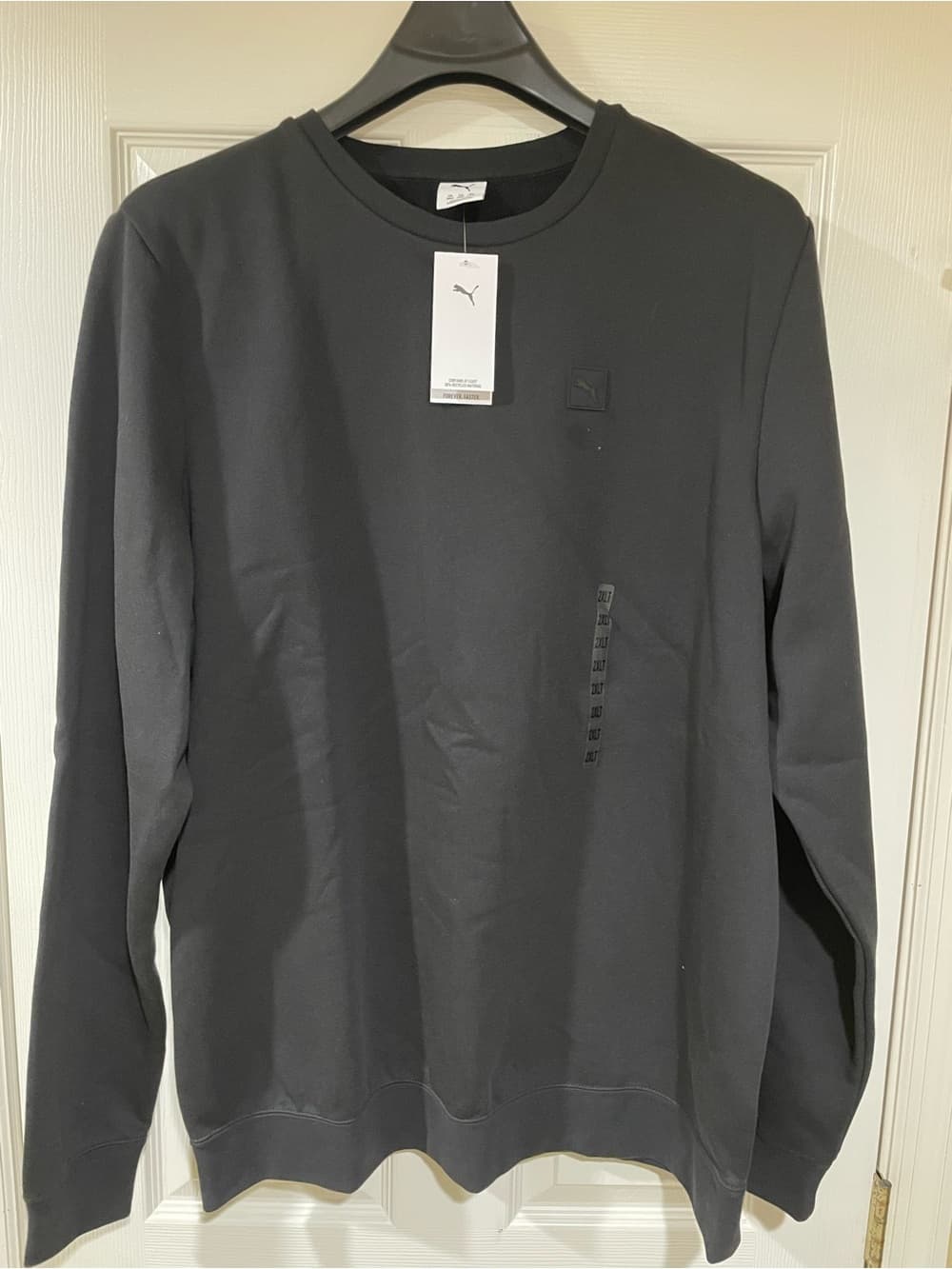 Puma Men's Big & Tall 2XLT Black Crewneck Sweatshirt with Subtle Logo NWT - Thumbnail 7