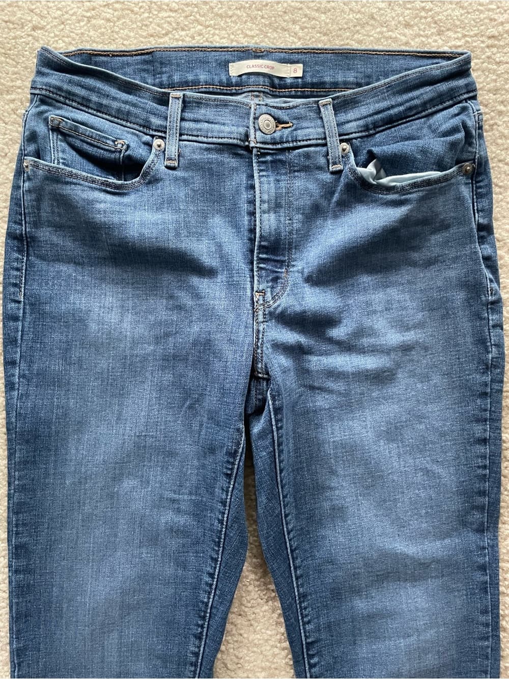 Levi's Classic Crop Ankle Blue Jeans - Women’s Size 8 - Thumbnail 10
