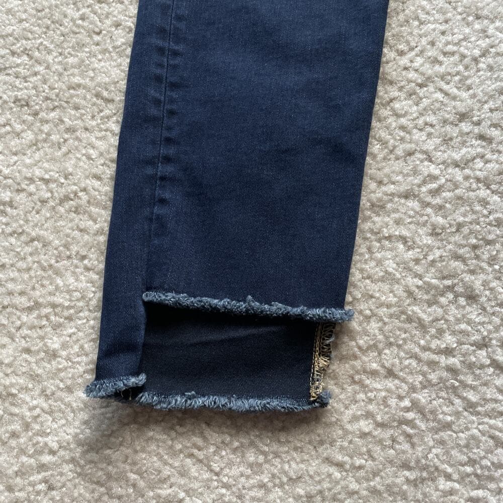 Slink Jeans Curvy Fit Ankle Crop Dark Blue Womens Size 14 Preowned Excellent - Thumbnail 3