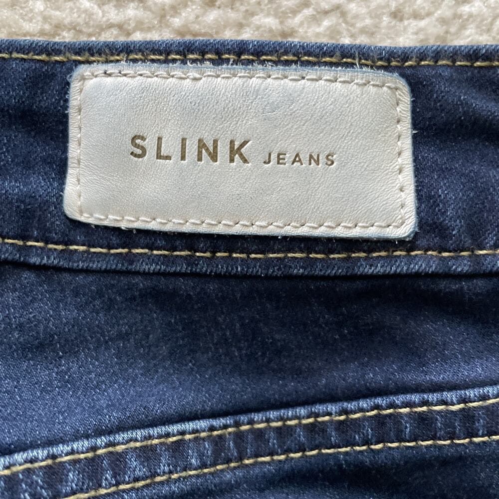 Slink Jeans Curvy Fit Ankle Crop Dark Blue Womens Size 14 Preowned Excellent - Thumbnail 10