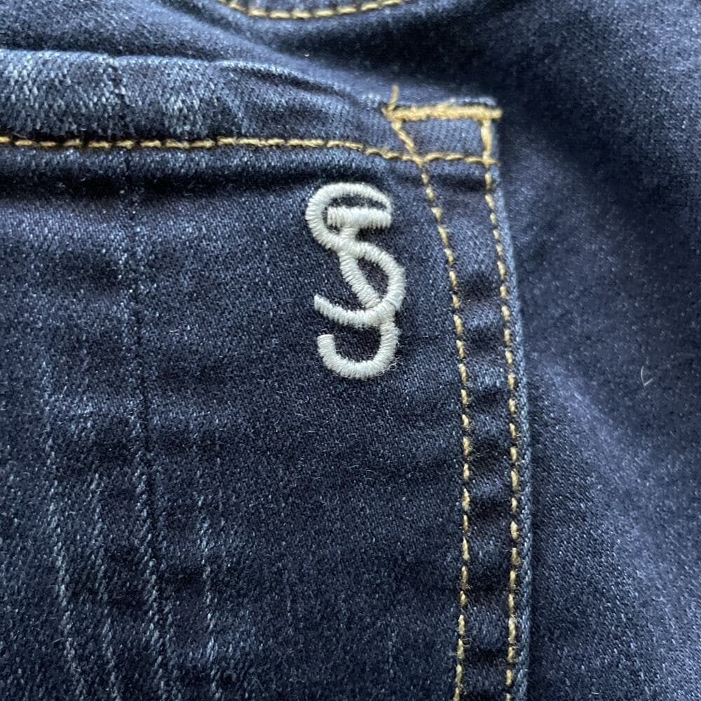 Slink Jeans Curvy Fit Ankle Crop Dark Blue Womens Size 14 Preowned Excellent - Thumbnail 9