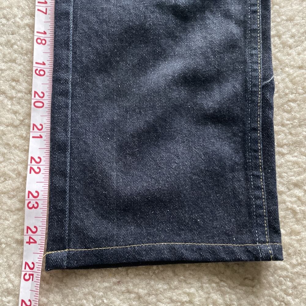 AMO Babe Soft Raw Dark Blue Jeans Womens Size 26 Preowned Excellent - Thumbnail 3
