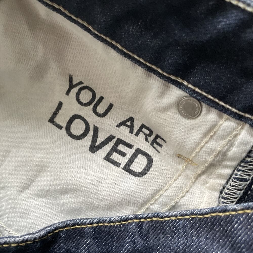 AMO Babe Soft Raw Dark Blue Jeans Womens Size 26 Preowned Excellent - Thumbnail 4