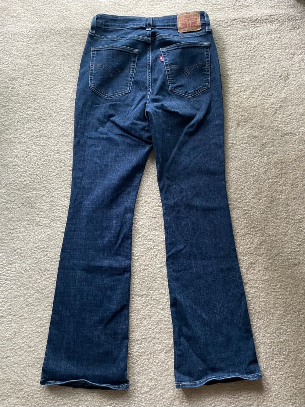 Levi's 725 High Rise Boot Cut Dark Blue Jeans Women’s Size 29 - Thumbnail 5