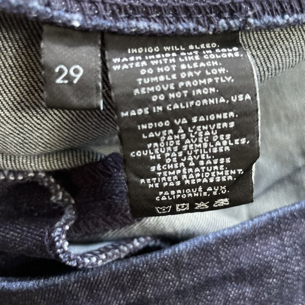 J Brand Clean Rins Side Zipper Blue Jeans Womens Size 29 - Thumbnail 4